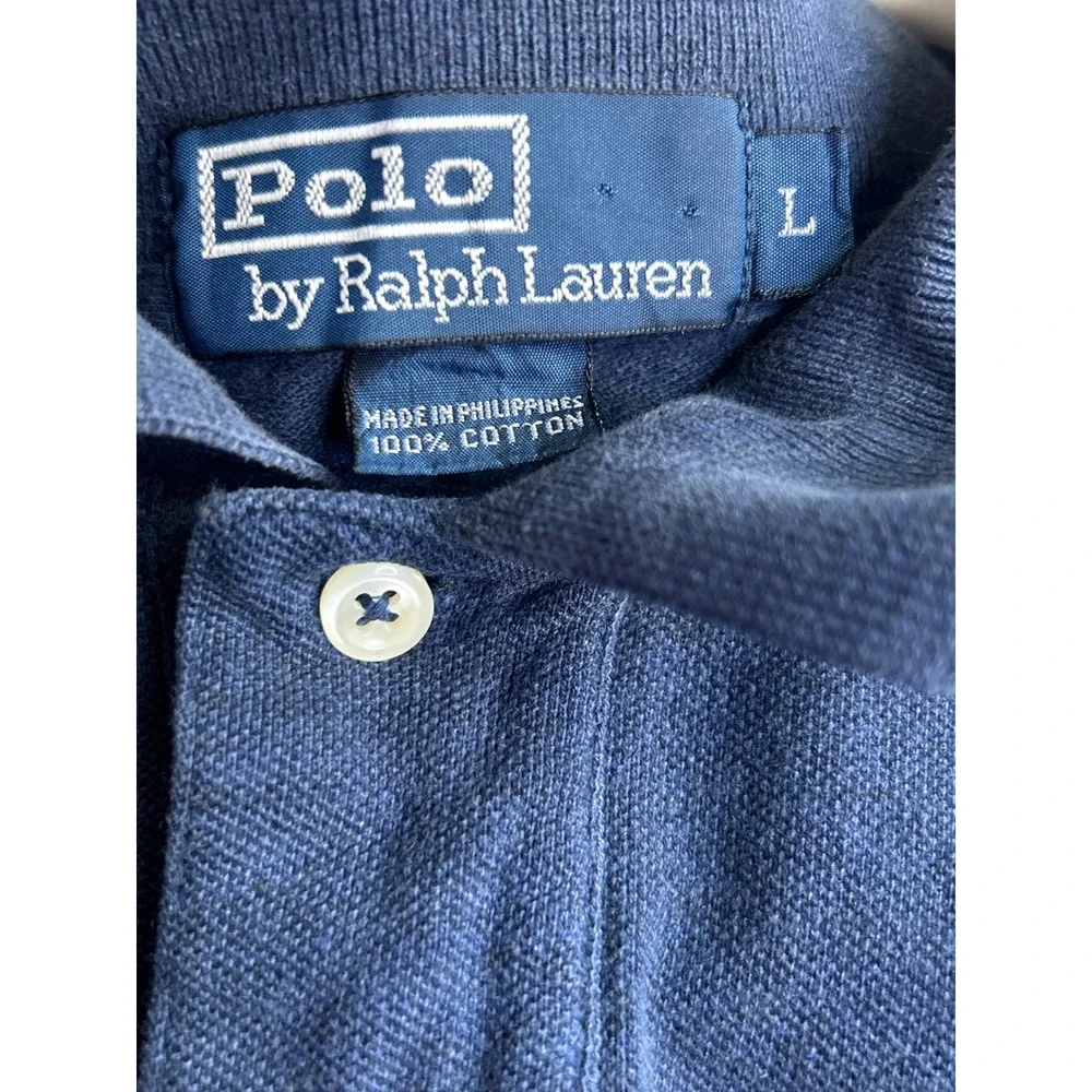 Polo Ralph Lauren Blue Polo Shirt Mens Large